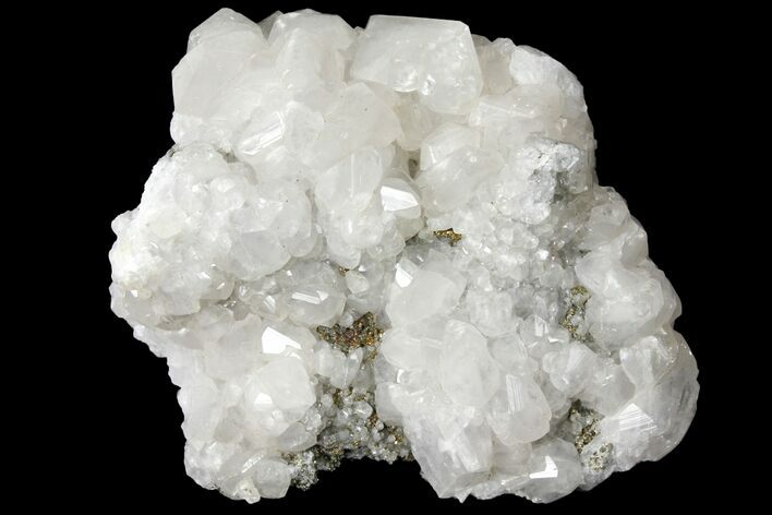 Calcite Crystal Cluster with Pyrite - Morocco #133709